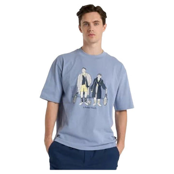 Maglia a Maniche Corte Uomo New Balance Perfect Match Tennis T Shirt MT51412 DUS Azzurro