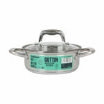 Casseruola con coperchio in vetro Quttin Caesar Acciaio ø 18 x 7 cm (6 Unità) - Augustea Shop