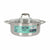 Casseruola con coperchio in vetro Quttin Caesar Acciaio Ø 28 x 11 cm (4 Unità) - Augustea Shop