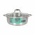 Casseruola con coperchio in vetro Quttin Caesar Acciaio ø 30 x 11,5 cm (2 Unità) - Augustea Shop
