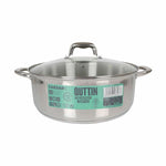Casseruola con coperchio in vetro Quttin Caesar Acciaio ø 32 x 12,5 cm (2 Unità) - Augustea Shop