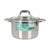 Pentola con Coperchio di Vetro Quttin Caesar Acciaio ø 22 x 14,5 cm (4 Unità) - Augustea Shop