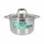 Pentola con Coperchio di Vetro Quttin Caesar Acciaio ø 24 x 15,5 cm (4 Unità) - Augustea Shop