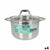 Pentola con Coperchio di Vetro Quttin Caesar Acciaio ø 24 x 15,5 cm (4 Unità) - Augustea Shop