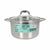 Pentola con Coperchio di Vetro Quttin Caesar Acciaio ø 26 x 15,5 cm (2 Unità) - Augustea Shop