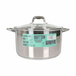 Pentola con Coperchio di Vetro Quttin Caesar Acciaio ø 30 x 17,5 cm (2 Unità) - Augustea Shop