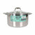 Pentola con Coperchio di Vetro Quttin Caesar Acciaio ø 30 x 17,5 cm (2 Unità) - Augustea Shop