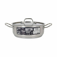 Casseruola con coperchio Quttin Hotel Acciaio ø 24 x 9 cm (4 Unità) - Augustea Shop