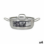 Casseruola con coperchio Quttin Hotel Acciaio ø 24 x 9 cm (4 Unità) - Augustea Shop