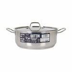 Casseruola con coperchio Quttin Hotel Acciaio Ø 28 x 11 cm (2 Unità) - Augustea Shop