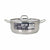 Casseruola con coperchio Quttin Hotel Acciaio Ø 28 x 11 cm (2 Unità) - Augustea Shop