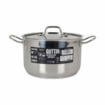 Pentola con Coperchio Quttin Hotel Acciaio ø 24 x 15 cm (2 Unità) - Augustea Shop