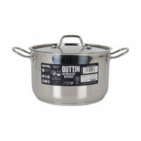 Pentola con Coperchio Quttin Hotel Acciaio ø 24 x 15 cm (2 Unità) - Augustea Shop