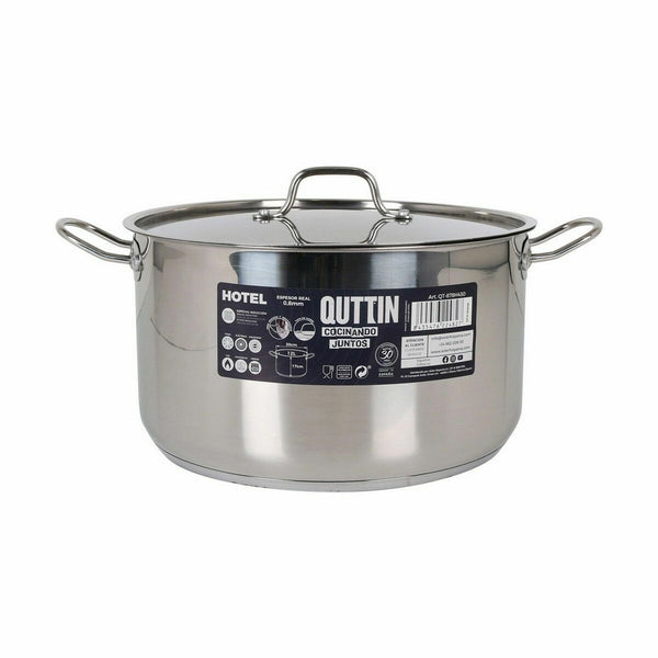 Pentola con Coperchio Quttin Hotel Acciaio ø 30 x 17 cm (2 Unità) - Augustea Shop