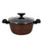 Casseruola con coperchio in vetro Quttin Sahara Alluminio Forgiato Marrone 34 x 21 x 11 cm (4 Unità) - Augustea Shop