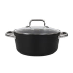 Casseruola con coperchio in vetro Quttin Spiral Ø 24 cm Alluminio Forgiato (2 Unità) - Augustea Shop