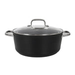 Casseruola con coperchio in vetro Quttin Spiral Ø 28 cm Alluminio Forgiato (2 Unità) - Augustea Shop