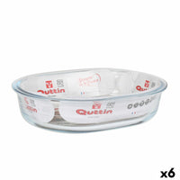 Pirofila da Forno Quttin   Vetro Ovale 1,5 L 23,7 x 18,8 cm (6 Unità) - Augustea Shop