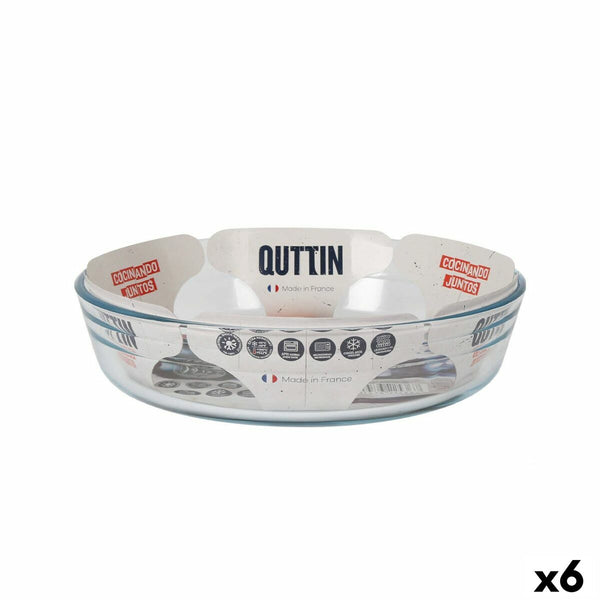 Pirofila da Forno Quttin   Vetro 1,7 L ø 23 x 5,3 cm (6 Unità) - Augustea Shop