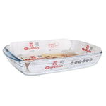 Pirofila da Forno Quttin   Trasparente Vetro Rettangolare 3 L 35,4 x 22 x 5,5 cm (6 Unità) - Augustea Shop