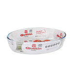 Pirofila da Forno Quttin   Vetro Ovale 1,8 L 26,2 x 17,8 x 6,1 cm (6 Unità) - Augustea Shop