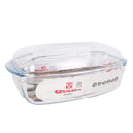 Casseruola con coperchio Quttin   Trasparente 6,7 l Vetro 37 x 22 x 14,1 cm (3 Unità) - Augustea Shop