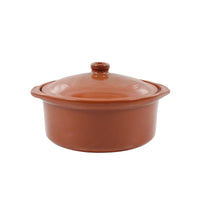 Teglia Azofra Argilla cotta 24,5 x 23 x 16,7 cm Con coperchio (3 Unità) - Augustea Shop