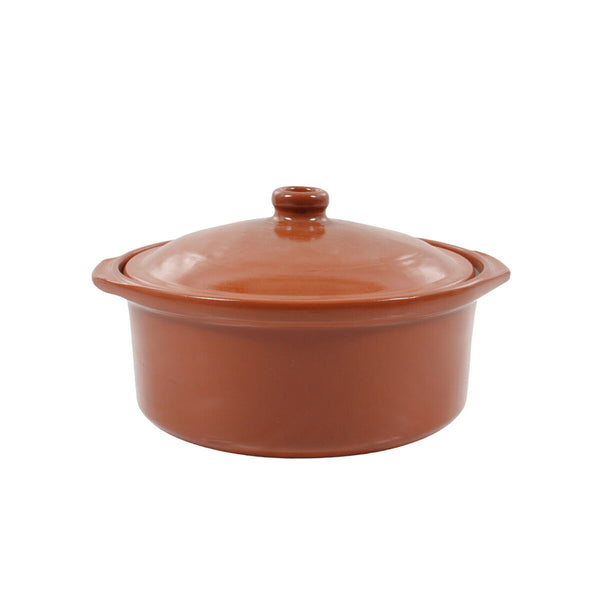 Teglia Azofra Argilla cotta 24,5 x 23 x 16,7 cm Con coperchio (3 Unità) - Augustea Shop