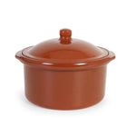 Pentola con Coperchio Azofra Argilla cotta 30,5 x 28 x 21 cm (3 Unità) - Augustea Shop