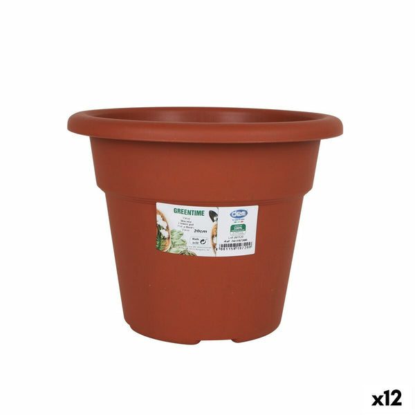 Vaso Dem Greentime Rotonda Marrone ø 20 x 15,75 cm (12 Unità) - Augustea Shop