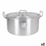 Casseruola con coperchio Alluminio 44 x 39 x 21 cm (2 Unità) - Augustea Shop