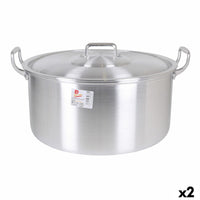 Casseruola con coperchio Alluminio 45 x 39 x 22 cm (2 Unità) - Augustea Shop
