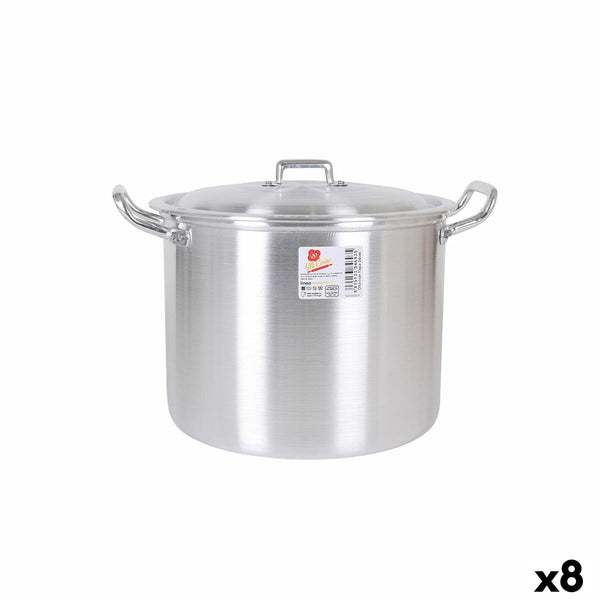 Pentola con Coperchio Alluminio 31,5 x 26 x 21 cm (8 Unità) - Augustea Shop