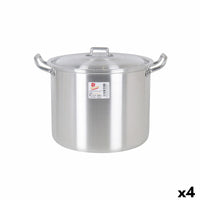 Pentola con Coperchio Alluminio 33 x 28 x 24 cm (4 Unità) - Augustea Shop