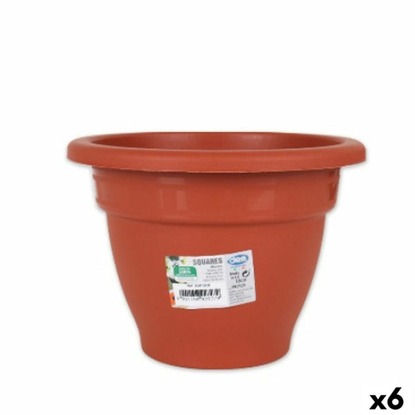 Vaso Dem Squares Rotonda Marrone 18 x 13,3 cm (6 Unità) - Augustea Shop