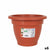 Vaso Dem Squares Rotonda Marrone 20 x 20 x 15 cm (6 Unità) - Augustea Shop