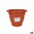 Vaso Dem Squares Rotonda Marrone 25 x 25 x 19 cm (6 Unità) - Augustea Shop