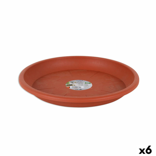 Piatto per Vaso Dem Squares Marrone 32 cm (6 Unità) - Augustea Shop