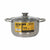 Casseruola con coperchio in vetro Quttin New Neron Acciaio 32 x 23,5 x 12,8 cm (6 Unità) - Augustea Shop