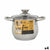 Pentola con Coperchio di Vetro Quttin New Neron Acciaio 17,5 x 13,2 cm (4 Unità) - Augustea Shop