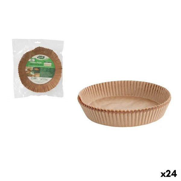 Carta per friggitrice ad aria Algon 20 cm Friggitrice senza Olio (24 Unità) - Augustea Shop