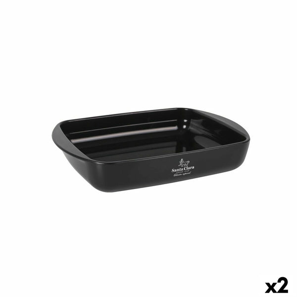 Pirofila da Forno Santa Clara Silicone Vetro Borosilicato Rettangolare 28 x 19,5 x 5 cm (2 Unità) - Augustea Shop