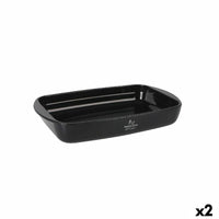 Pirofila da Forno Santa Clara Silicone Vetro Borosilicato Rettangolare 35 x 22,5 x 5,5 cm (2 Unità) - Augustea Shop
