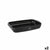 Pirofila da Forno Santa Clara Silicone Vetro Borosilicato Rettangolare 35 x 22,5 x 5,5 cm (2 Unità) - Augustea Shop