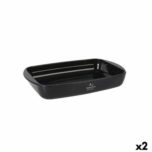 Pirofila da Forno Santa Clara Silicone Vetro Borosilicato Rettangolare 35 x 22,5 x 5,5 cm (2 Unità) - Augustea Shop