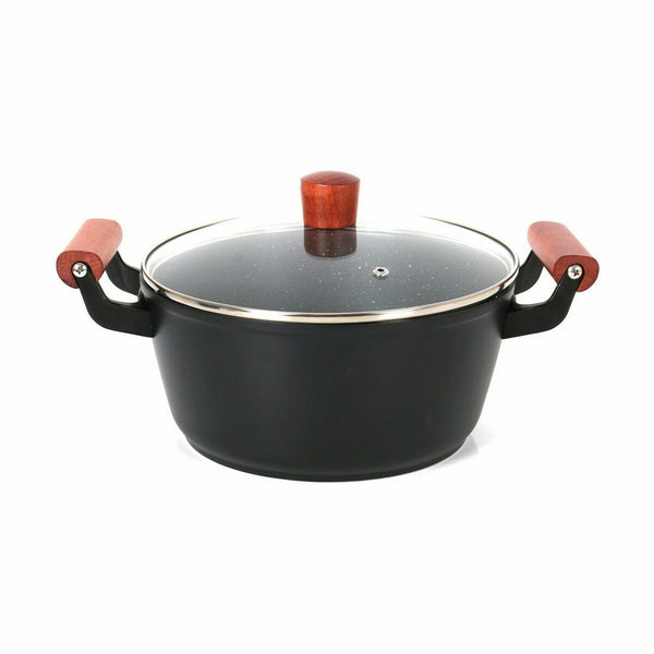 Casseruola con coperchio in vetro Quttin Doha 34 X 24 X 13 CM (4 Unità) - Augustea Shop