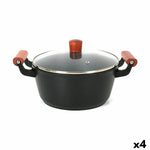 Casseruola con coperchio in vetro Quttin Doha 34 X 24 X 13 CM (4 Unità) - Augustea Shop