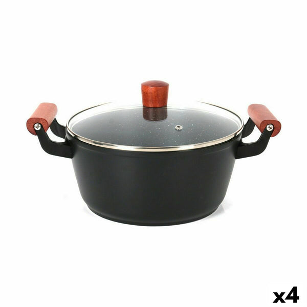 Casseruola con coperchio in vetro Quttin Doha 34 X 24 X 13 CM (4 Unità) - Augustea Shop
