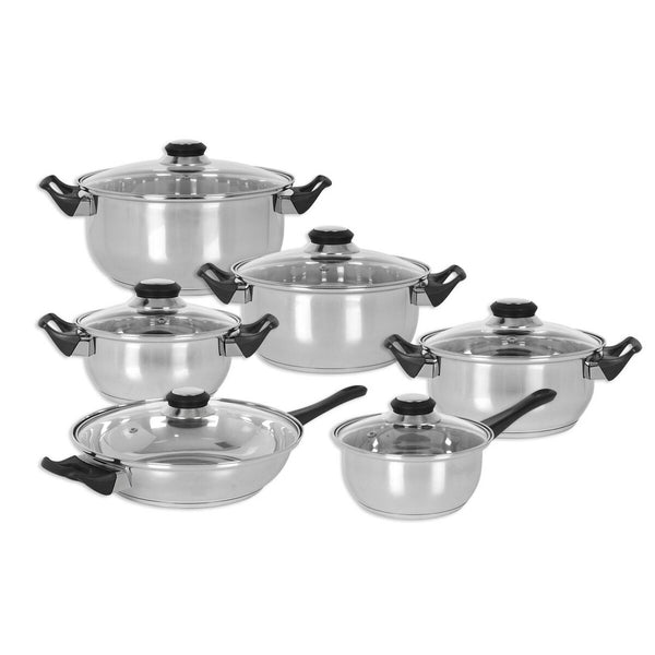 Batteria da Cucina Quttin Genova 12 Pezzi (2 Unità) - Augustea Shop