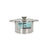 Pentola con Coperchio di Vetro Quttin Hermes Acciaio 2,8 L (6 Unità) - Augustea Shop